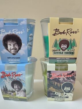 Pick 1 Bob Ross Scented Jar Candle